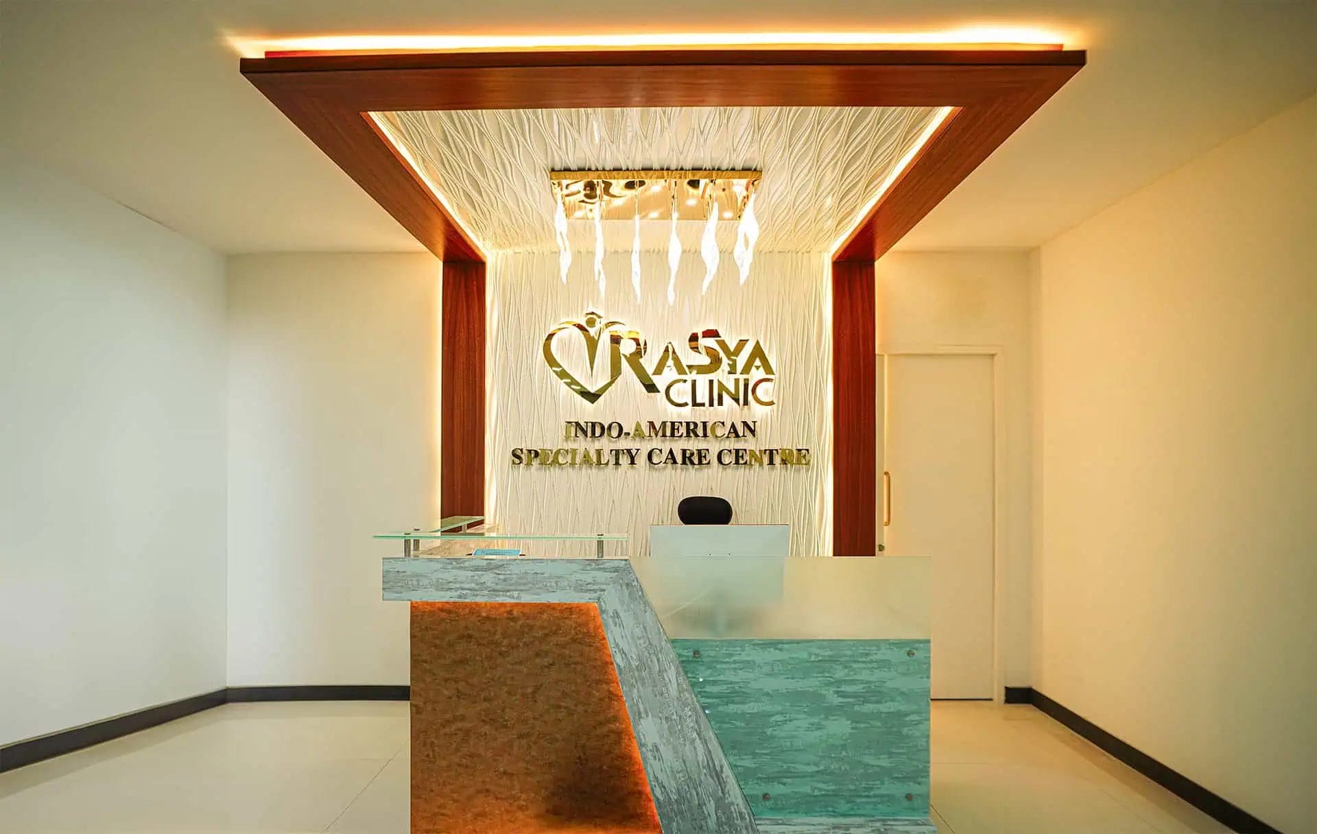 Reception of India's best Hearing and vertigo clinic in Hyderabad and Vijayawada, RASYA Clinic