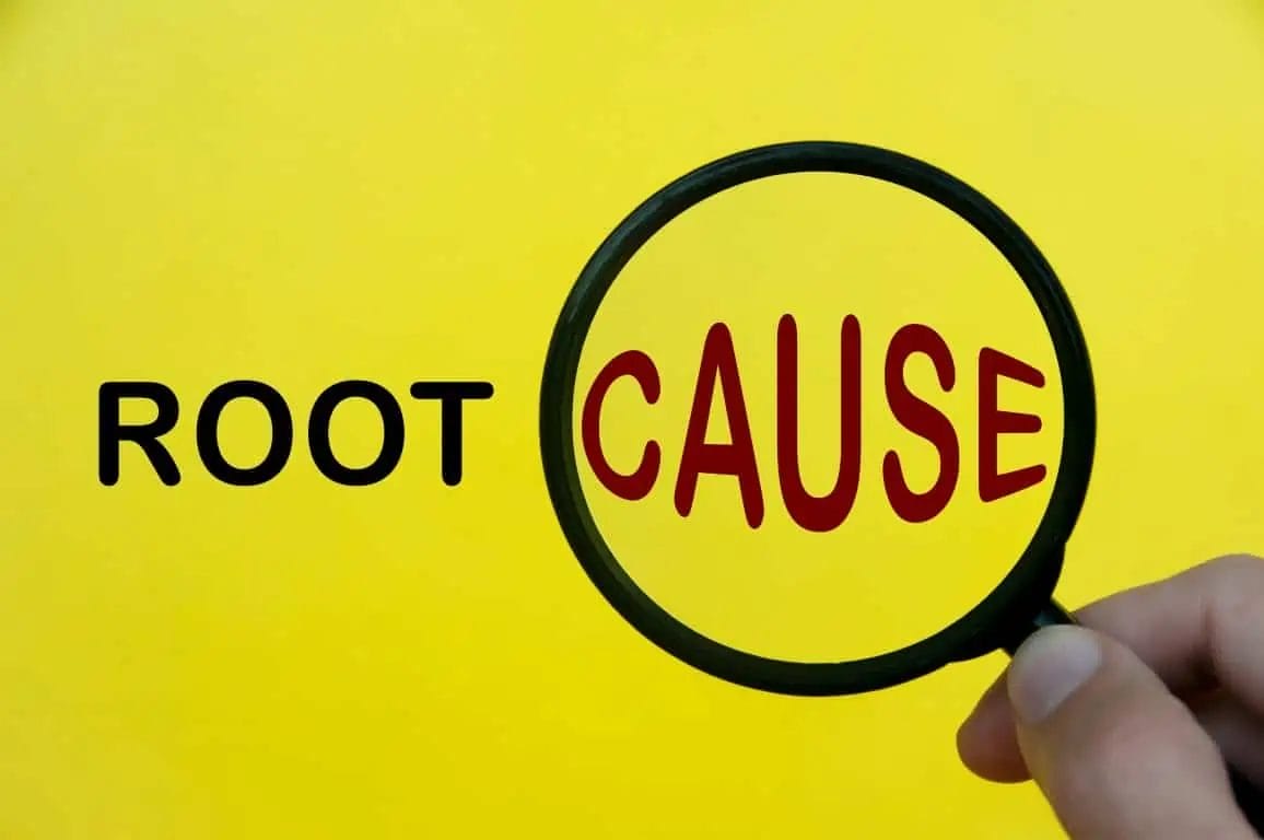 An image written ROOT CAUSE to indicate the RASYA Clinic focuses on finding the root cause of the problem for correct treatment.