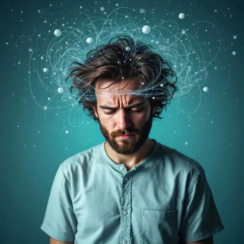 A young adult suffering with vestibular migraine and experiencing vertigo and headaches